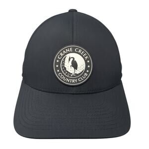 Crane Creek Country Club Baseball Cap Black One Size e 110 Flexfit Branded Bills
